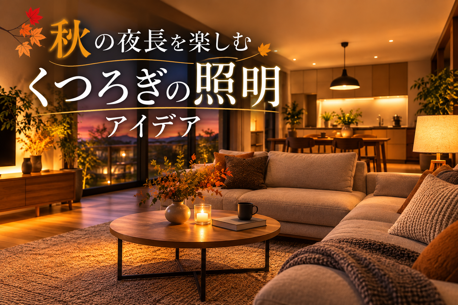 秋の夜長を楽しむ"くつろぎの照明"アイデア