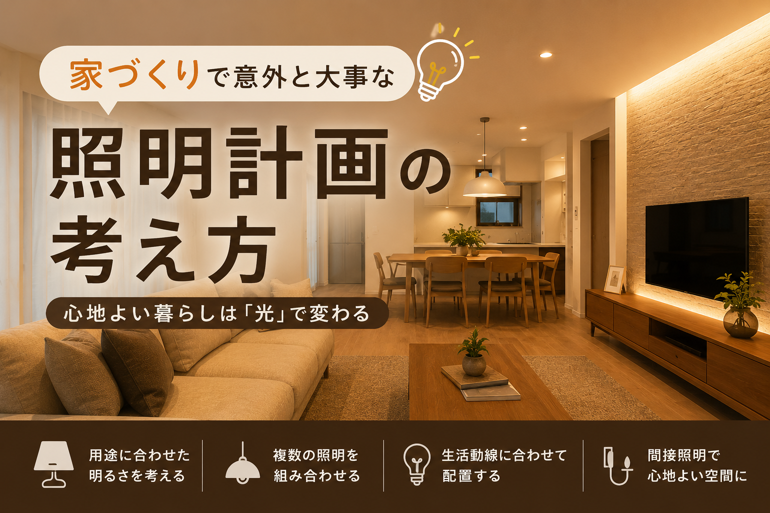 家づくりの満足度を左右する「照明プラン」のポイント