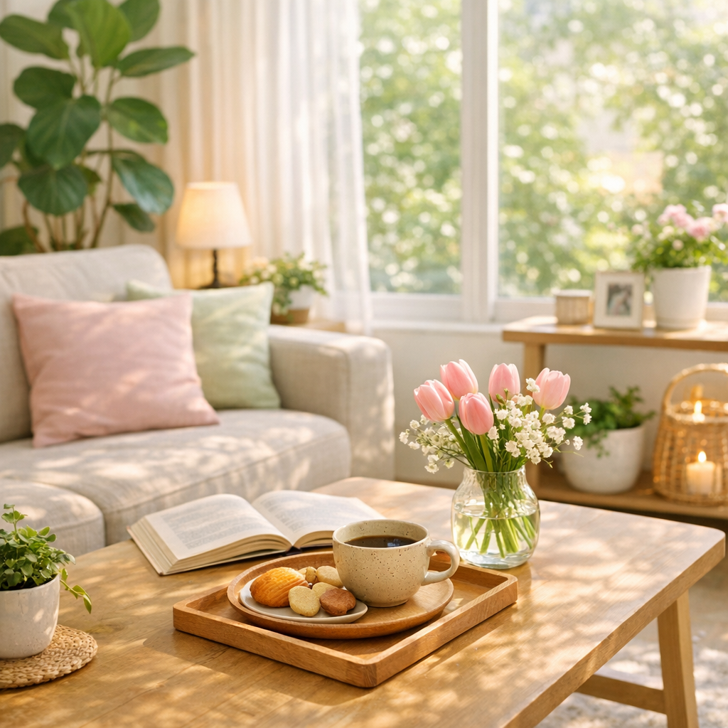 春の休日、リビングで過ごす心地よい時間のつくり方